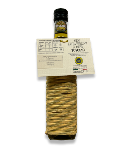 olio extravergine igp toscano impagliato 500